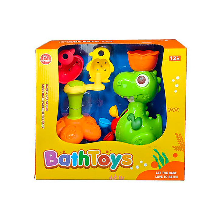 Водоспад «Динозавр» на присосках з 2 ємностями та рухомими деталями, у коробці 33х30х14 см