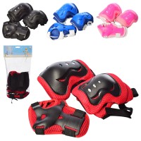 Захист для колін, ліктів та зап'ястя, в асортименті, у сітці 19х29х9 см