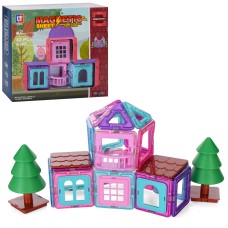 Конструктор «Будиночок» магнітний на 42 деталі, у коробці 28х24х7,5 см.