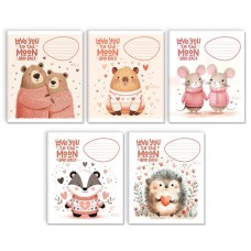 Зошит на 12 аркушів у косу «Ніжність», №3511 ТМ Gold Brisk