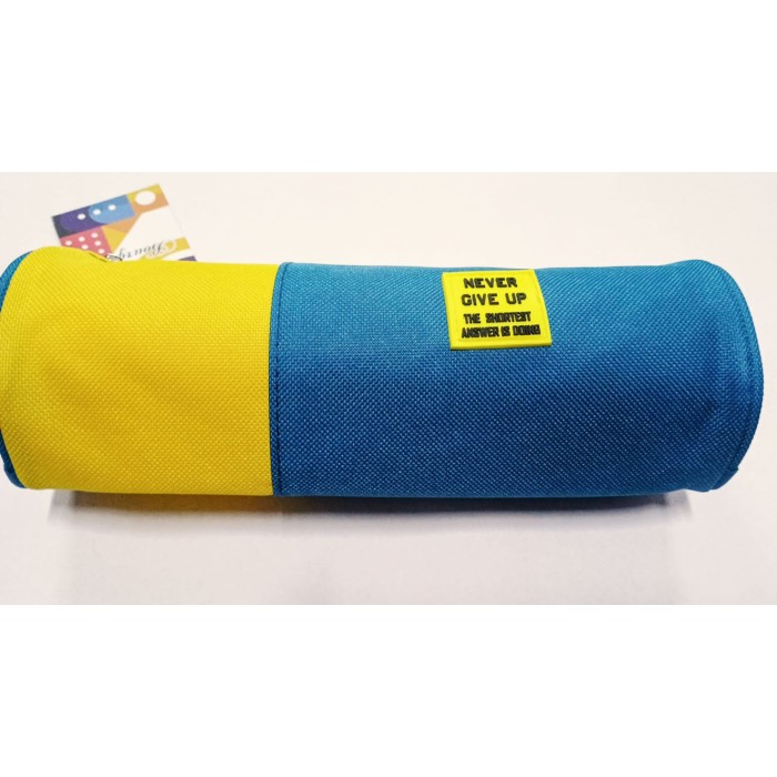 Пенал 21,5х7,5х7,5 см жовто-блакитний, ТМ Мандарин