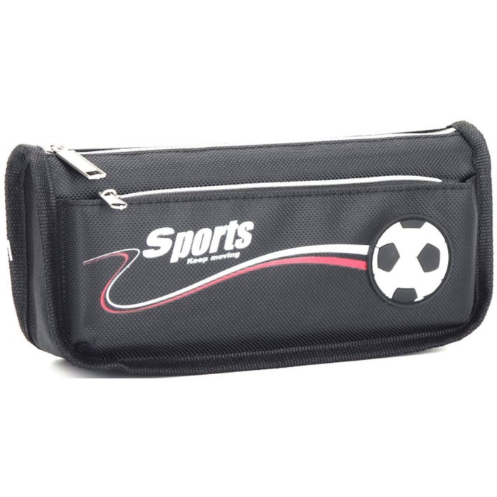 Пенал 21х5,5х9 см чорний, ТМ Мандарин