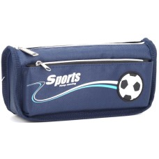 Пенал 21х5,5х9 см синій, ТМ Мандарин