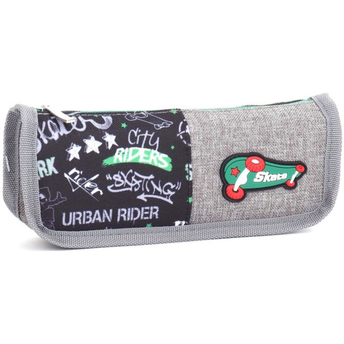 Пенал 21х4,5х7 см сірий, ТМ Мандарин