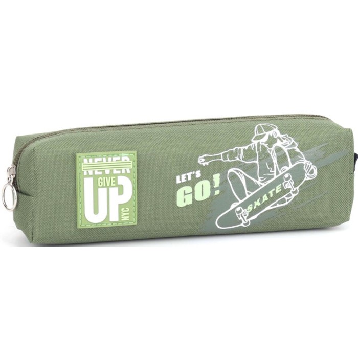 Пенал 21х4,5х6 см зелений, ТМ Мандарин