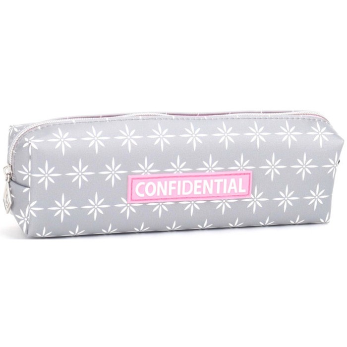 Пенал 21х4,5х6 см сірий, ТМ Мандарин