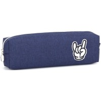 Пенал 21х4,5х6 см синій, ТМ Мандарин