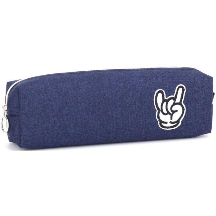 Пенал 21х4,5х6 см синій, ТМ Мандарин