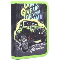 Пенал 14х4х20,5 см без клапана сірий, ТМ Мандарин