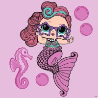 Картина за номерами «L.O.L. Surprise! Mermaids Waves» 40х40 см, ТМ Ідейка