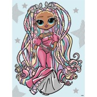 Картина за номерами «L.O.L. Surprise! O.M.G. Fashion show Twist Queen» зі стразами 30х40 см, ТМ Ідейка