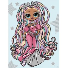 Картина за номерами «L.O.L. Surprise! O.M.G. Fashion show Twist Queen» зі стразами 30х40 см, ТМ Ідейка