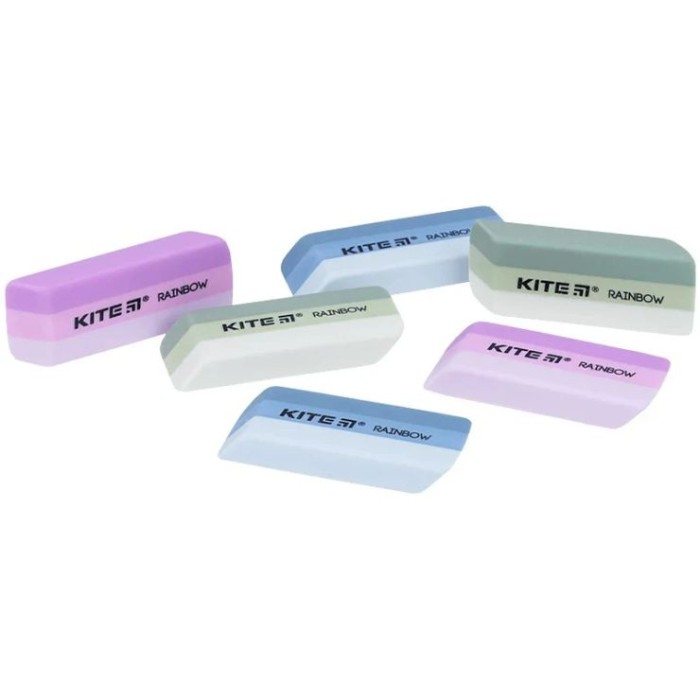 Гумка кольорова «Rainbow», в асортименті, ТМ Kite