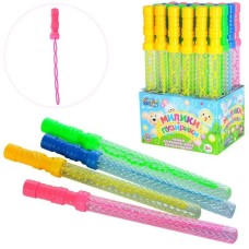 Мильні бульбашки «Меч» 36 см, в асортименті, по 24 шт у дисплеї 23х15х36 см.