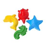 Набір формочок для піску з 4 предметів, у сітці 11х11х8 см, ТМ Технок