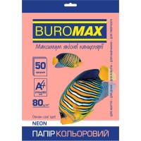 Папір кольоровий «NEON» А4 50 аркушів 80 г/м2 рожевий,ТМ Buromax