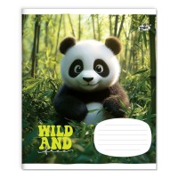 Зошит на 12 аркушів у косу лінію «Світ звірят» №2547, ТМ Brisk