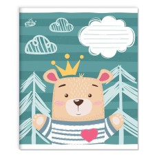 Зошит на 12 аркушів у клітинку «Весела фауна» №2533, ТМ Brisk