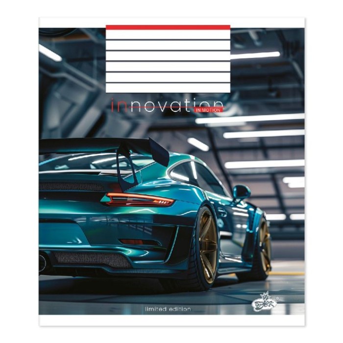 Зошит на 12 аркушів у лінію «Інновації» №2544, ТМ Brisk