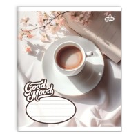 Зошит на 36 аркушів у лінію «Кавовий настрій» №2586, ТМ Brisk