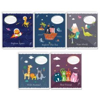 Зошит на 18 аркушів у клітинку «Казка», № 0154, Пір'їнка