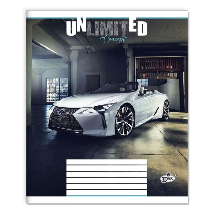 Зошит на 18 аркушів у клітинку «Концепт» №2559, ТМ Brisk