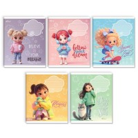 Зошит на 12 аркушів у клітинку «Маленька стильняшка», №3506, ТМ Gold Brisk