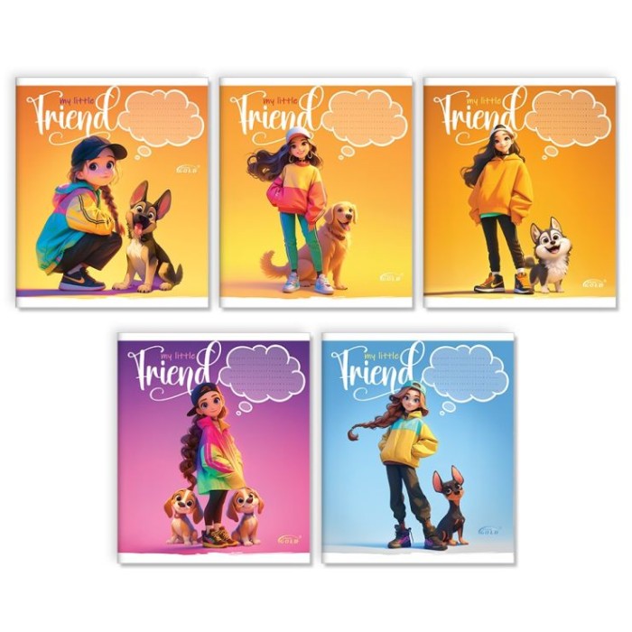 Зошит на 24 аркуші у клітинку «Разом веселіше», №3522, ТМ Gold Brisk