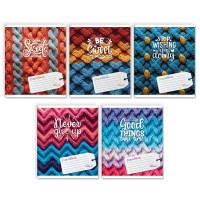 Зошит на 48 аркушів у клітинку «Плетений затишок» №3534, ТМ Gold Brisk