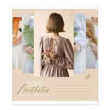 Зошит на 48 аркушів у клітинку «Чиста естетика» №2597, ТМ Brisk