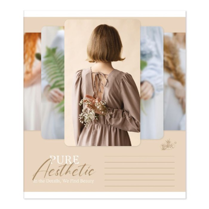 Зошит на 48 аркушів у клітинку «Чиста естетика» №2597, ТМ Brisk