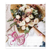 Зошит на 48 аркушів у клітинку «Весняний букет» №2601, ТМ Brisk