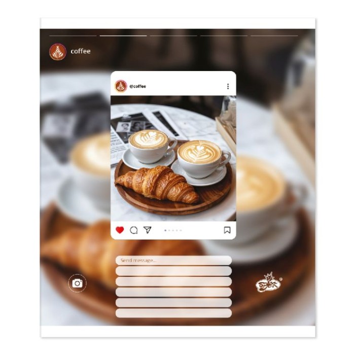 Зошит на 48 аркушів у клітинку «Час на каву» №2606, ТМ Brisk