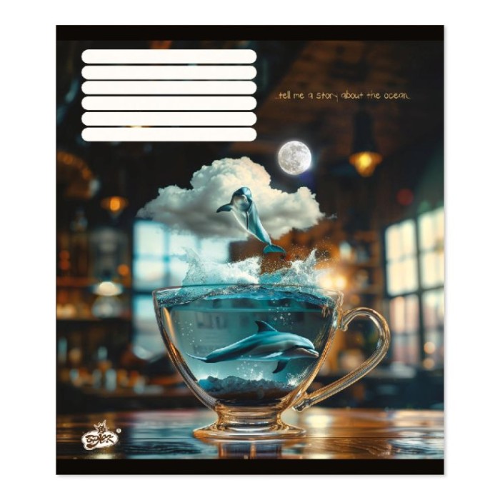 Зошит на 48 аркушів у клітинку «Чарівна чашка» №2607, ТМ Brisk