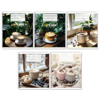 Зошит на 60 аркушів у клітинку «Чашка магії», №3539, ТМ Gold Brisk