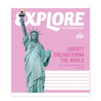 Зошит на 96 аркушів у лінію «Досліджуй пам'ятки», №2640, ТМ Brisk