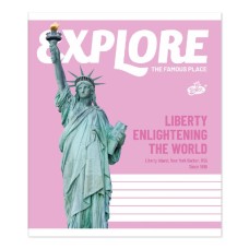 Зошит на 96 аркушів у лінію «Досліджуй пам'ятки», №2640, ТМ Brisk