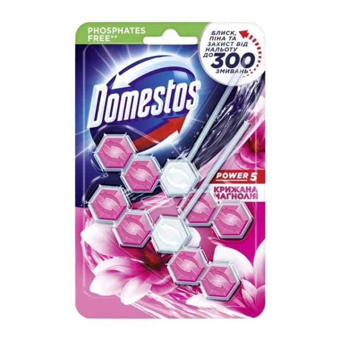 Туалетний блок «Domestos Льодова Магнолія» 55 г