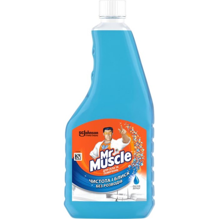 Запаска до засобу для чищення скла «Містер Мускул» 500 мл, синя