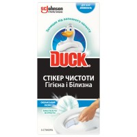 Стікер чистоти для унітазу «DUCK Океанський Оазис» з відбілююча формулою 3 шт в упаковці