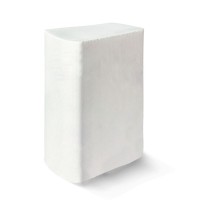 Рушники паперові з Z-подібним складанням на 200 аркушів 22.5х19 см, двошарові, білі, PAPERO