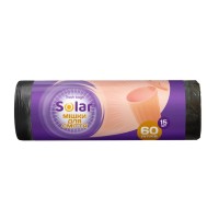 Пакети для сміття на 60 л 15 шт, ТМ SOLAR