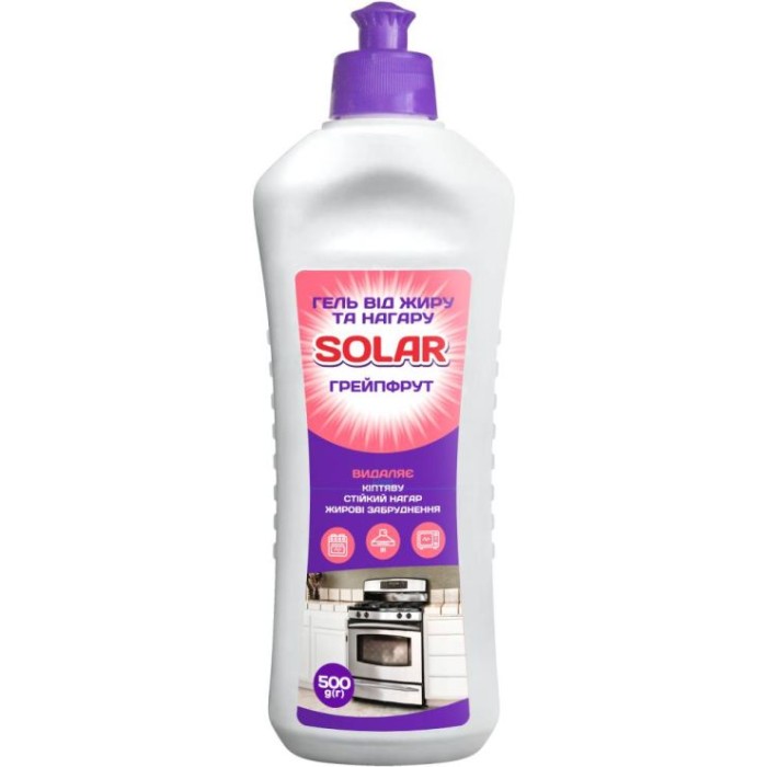Гель для розчинення жиру та нагару «Грейпфрут» 500 мл, ТМ Solar