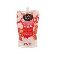 Крем-мило «STRAWBERRY MILK» дойпак 500 мл, ТМ Dolce Vero