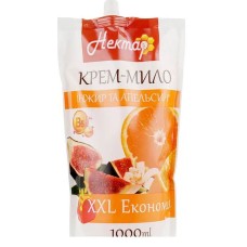 Крем-мило «Інжир та апельсин» дойпак 1000 мл, ТМ Нектар