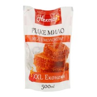 Крем-мило «Мед з молоком» дойпак 500 мл, ТМ Нектар