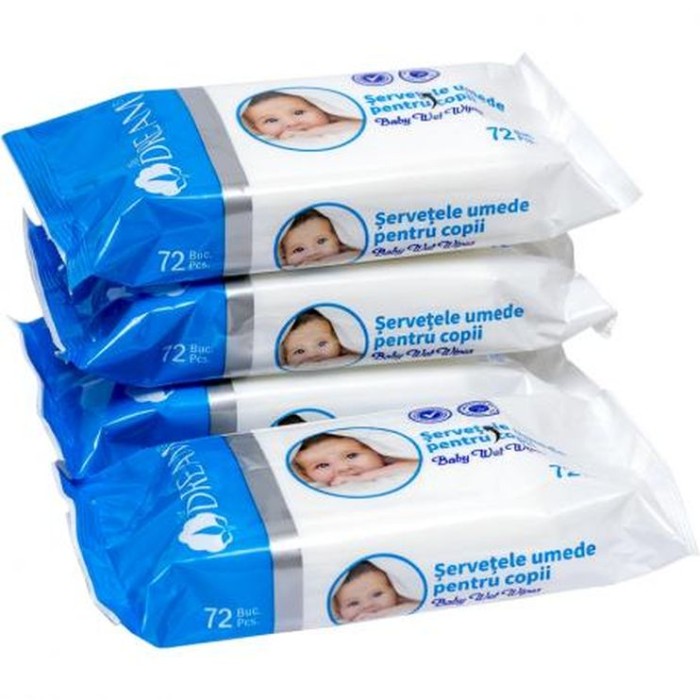 Серветки вологі 72 шт в упаковці, ТМ Air Dream