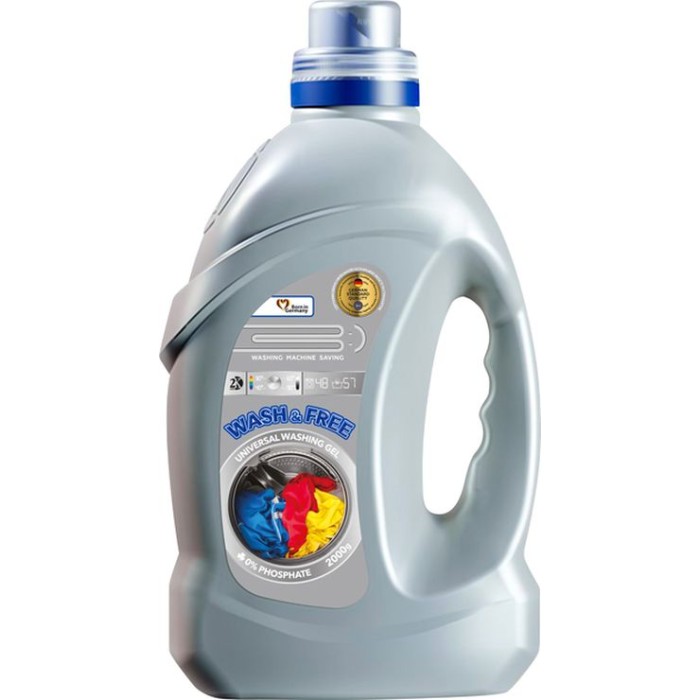 Гель для прання «Universal» 2 л, WASH&FREE