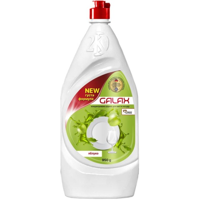 Концентрована рідина для миття посуду «Яблуко» 950 г, GALAX