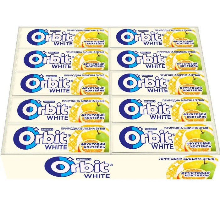Жувальна гумка «Orbit Фруктовий коктейль» 14 г